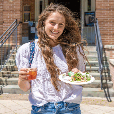 NTC student at an event