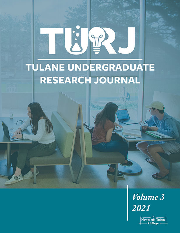2021 Tulane Undergraduate Research Journal Volume 3 Cover