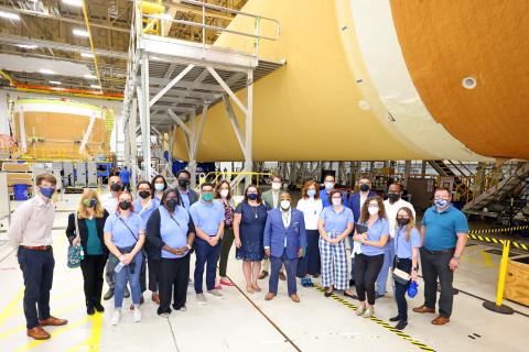 NASA’s Michoud Assembly Factory the NTC Career Services team and members of SSE Senior Leadership were invited out to NASA’s Michoud Assembly Factory